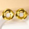 2PC Women's Retro Heavy Metal Alloy Pendant Gothic Punk Geometric Earrings Fashion Zircon Suitable for Party and Festival Gifts