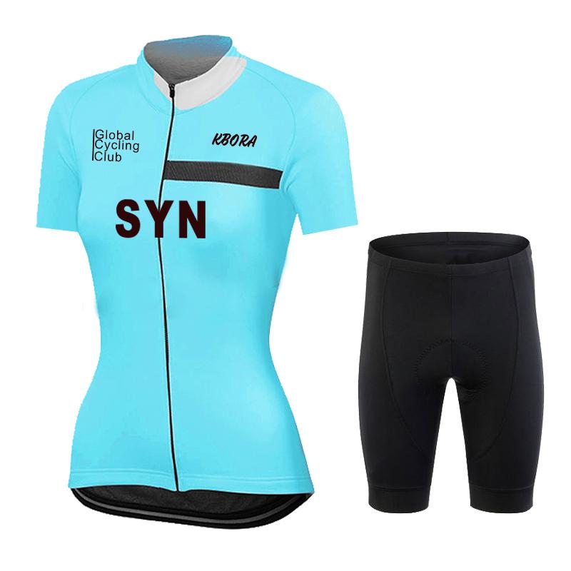 2026 Women Summer Cycling Jersey Set Short Sleeve Pink Bicycle Clothing Road Team Bike Uniform Sportswear Ropa Ciclismo Maillot