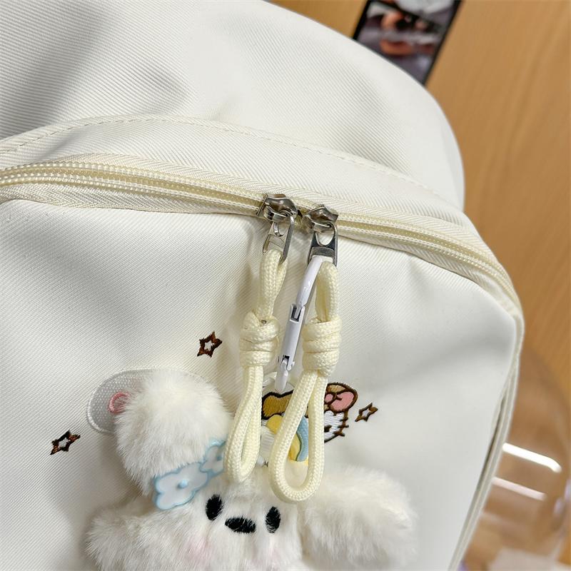 College Style Student Schoolbag Cartoon Embroidery Women's Lightweight Backpack