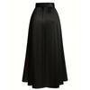 Elegant Midi Skirt for Women High Waist Pleated A Line Skirt with Belt Suitable for Summer Dresses for Women 2026 Graduation Dress