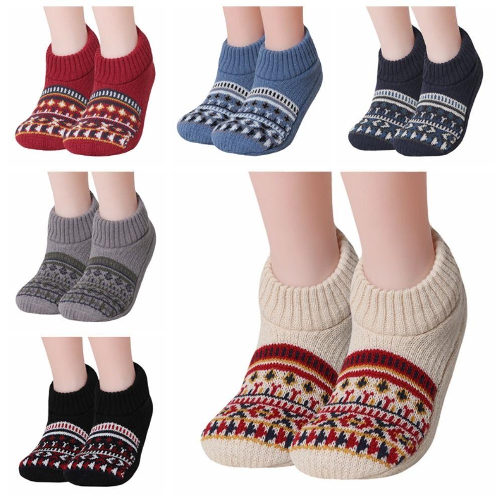 Non-slip Winter Floor Ankle Shoes Plush Coral Fleece Socks Fashion Thicken Warm Socks Home