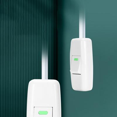 Włącznik światła do domu Klasyczny biały Wbudowany Włącz/Wyłącz Lampa stołowa Lampa biurkowa Przewód Przełączniki Akcesoria elektryczne