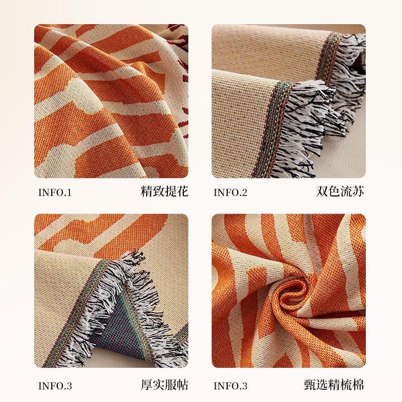 Universal Sofa Cover Slipcover Single Armchair With Non-Slip Backrest Cushion Blanket Nordic Style