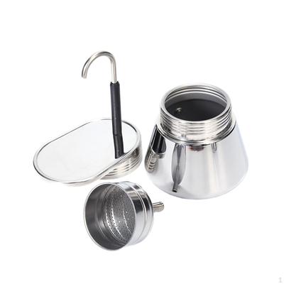 Single Spout Mini Coffee Pot Stovetop Espresso Maker, Reusable DIY Small for Home,