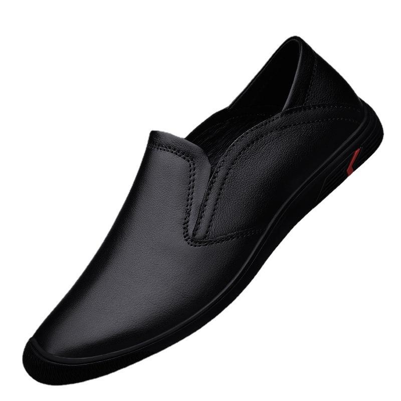 Large size business casual men's shoes Doudou shoes cowhide foot cover one pedal driving shoes