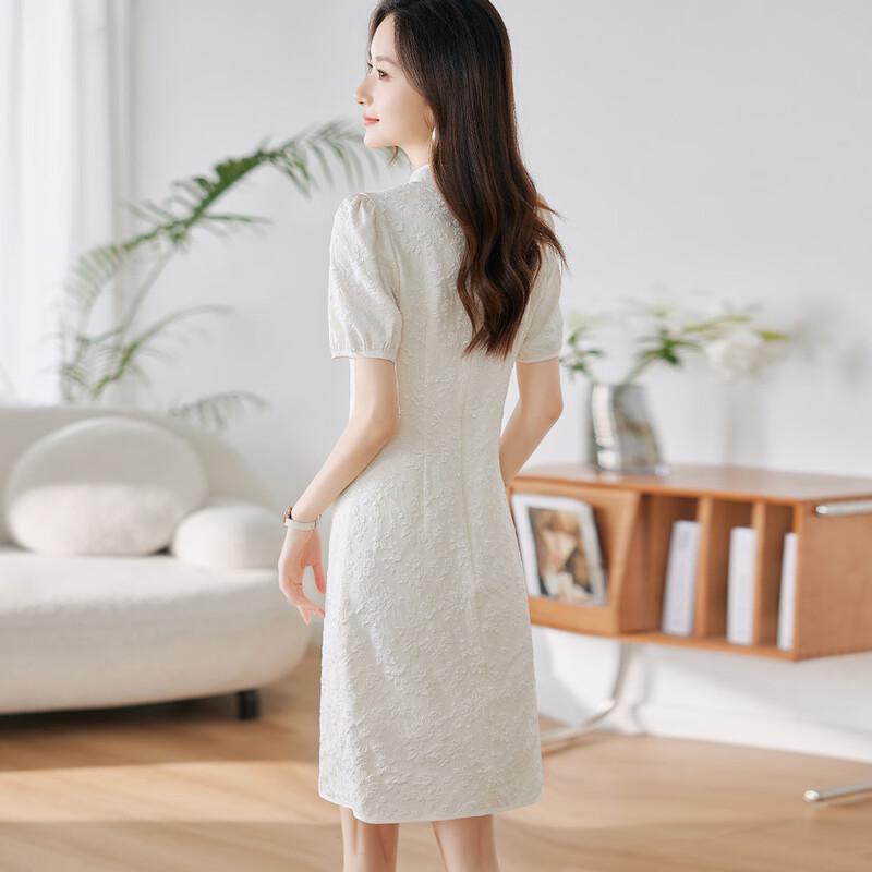 Hangyige New Chinese Style Jacquard Cheongsam Dress