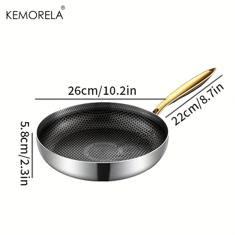 316 Stainless Steel Frying Pan Wok Non-stick Honeycomb Pot Home Steak skillet Gas Stove Induction Saucepan Kitchen Cookware