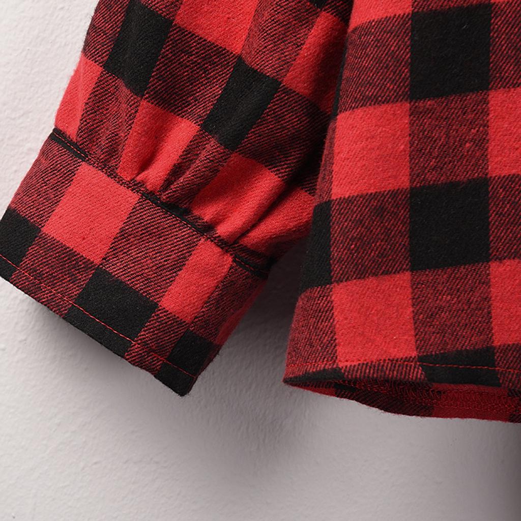 Womens Long Sleeve Plaid Hoodie Jacket Button Down Casual Blouse Shirts Tops