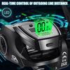 Digital Display  Electronic Fishing Reel Waterproof Bait Fishing Reel Suitable for Deep Sea Ice Fishing Catfish Solar Power + USB Charging Metal Base