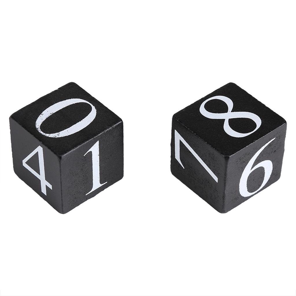 Vintage Wooden Calendar Desktop Wood Block Month Date Display Home Office Decoration