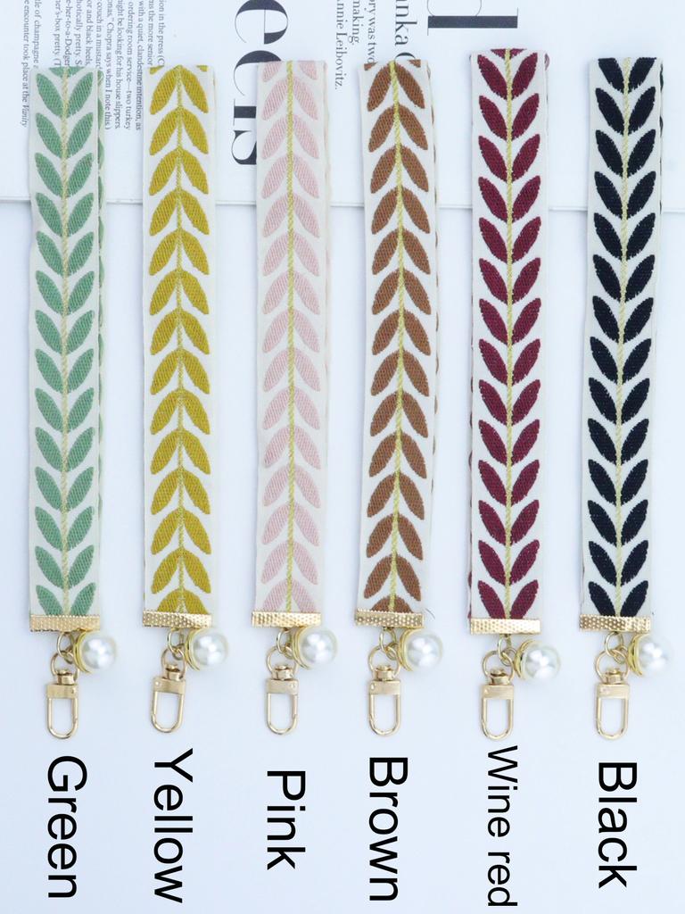 Adjustable and Detachable Manual Leaf Mobile Phone Wrist Strap Damage Protection Multi-color Fresh Mobile Phone Wrist Strap