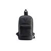 New Synthetic Leather Sling Bag Unisex Charcoal Gray GSBCO882793COA