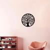1-Piece Modern Tree of Life Metal Wall Decor - Black Line Sculpture for Home and Office | Stylish Metal Wall Hanging