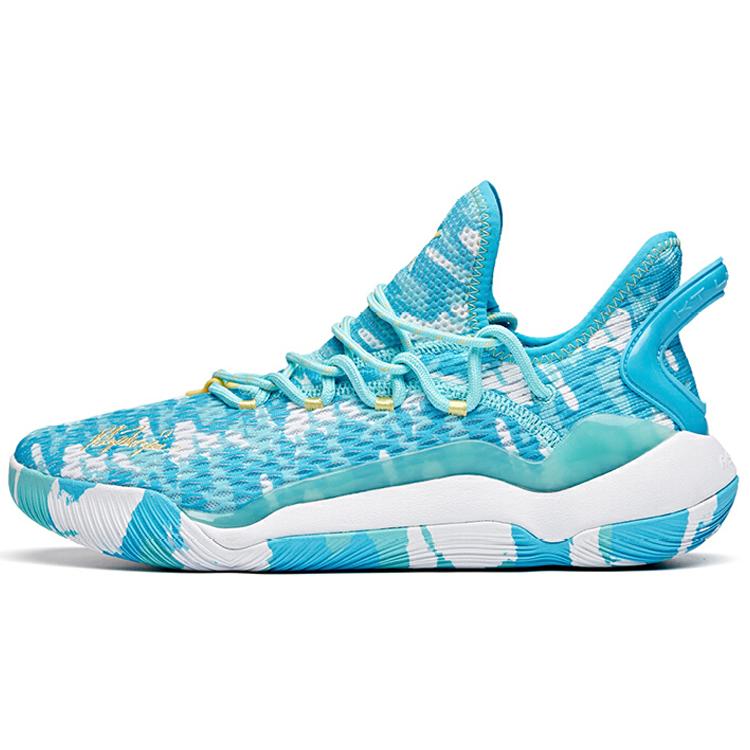 

New Anta Light Cavalry 5 Cushioning Anti Slip And Wear Resistant Low Top Basketball Shoes Blue 112021608-9 44.5