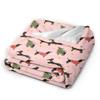 Dachshund Christmas Blanket Dogs Animal  Wool Throw Blanket Home Couch Printed Soft Warm Bedsprea