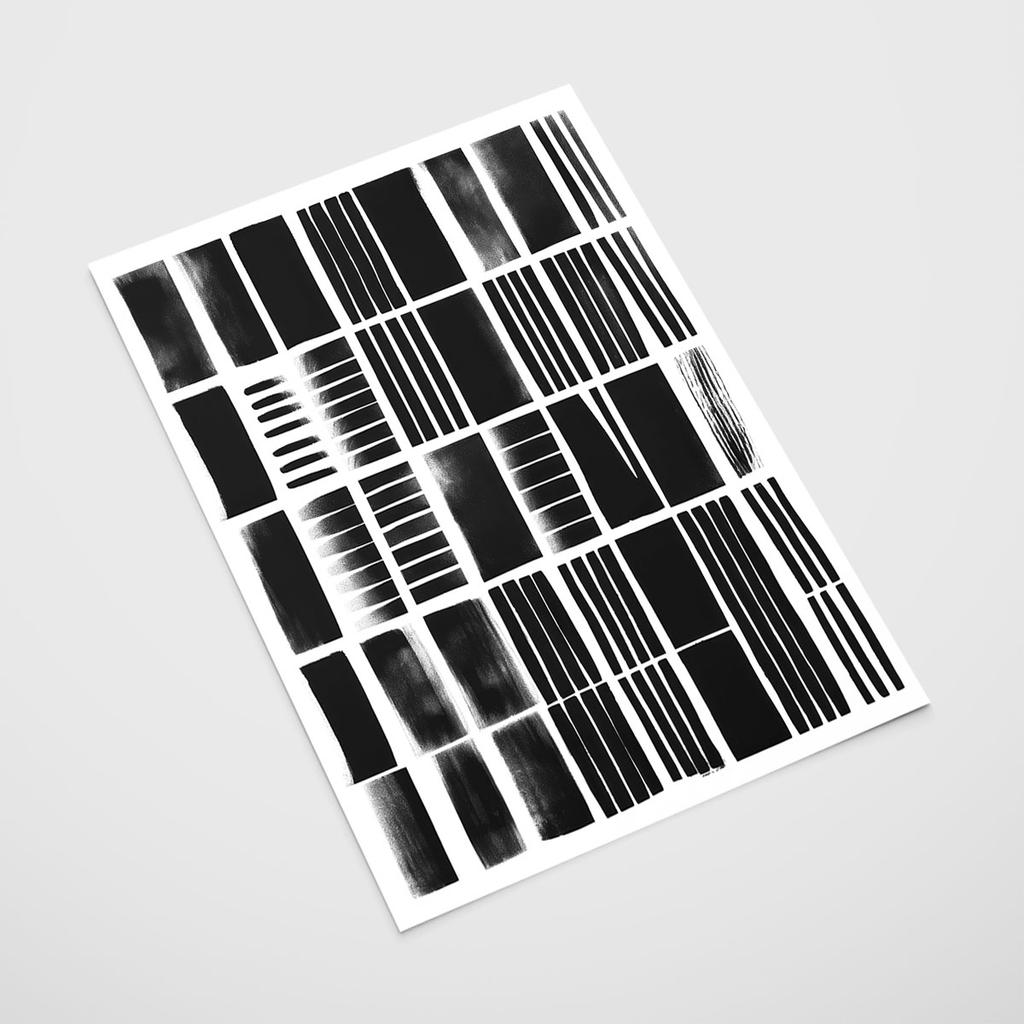 Black and White Poster Poster