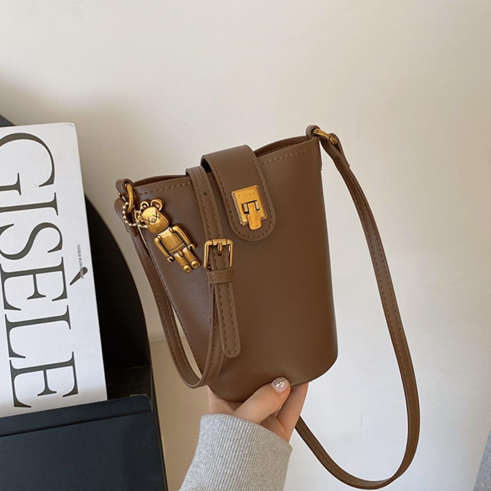 Premium Sense Bag Women's Niche Retro Bucket Bag Commuter Casual Versatile Messenger Bag
