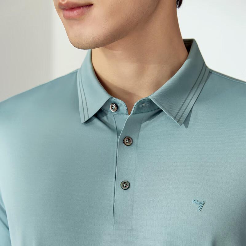 Septwolves Men's Seamless Silk Blend Polo Shirt