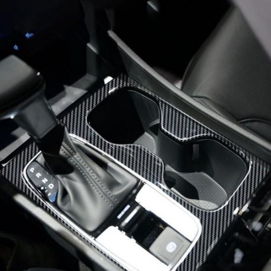 Carbon Fiber Color Gear Shift Panel Cover Fits For Hyundai Santa Cruz