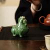 Ruoyao Ceramic Creative Tea Pet, Green Horse Decorative Item, Office Tea Ceremony Accessory Gift Box Set As A Handy Gifts