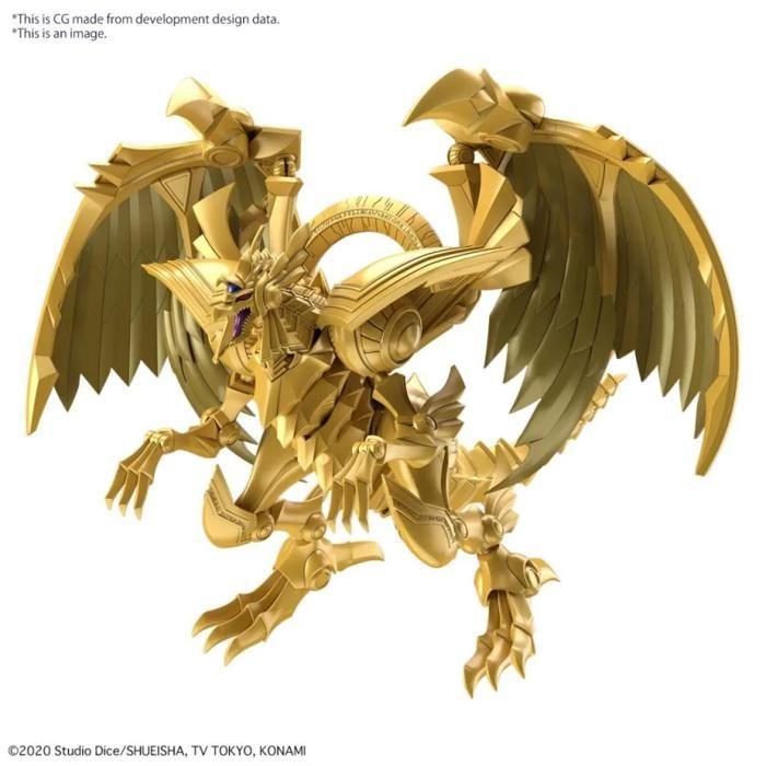 Modello - YU-GI-OH! - Drago Alato di Ra - Amplificato - Dettagli Eccezionali - Base da Esposizione Inclusa oro