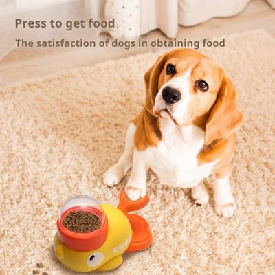 1/2Pcs Pet Feeder Duck Feeder Puzzle Grade Washable Treat Toy Food Shape Slow Dispenser with Visible Window Interactive