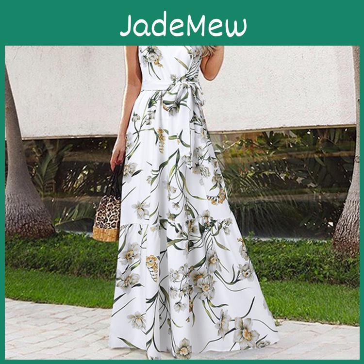 Summer Fashion Printed Long Womens Skirt Dress Casual Dresses