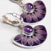 He Cheng Colorful Enamel Flower Tassel Dangle Earrings - Versatile Super Fairy Jewelry Exclusive