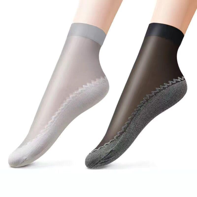 Andra generationens halkfria bomullsstrumpor för kvinnor - Anti-nopp och slitstarka för vår/sommar