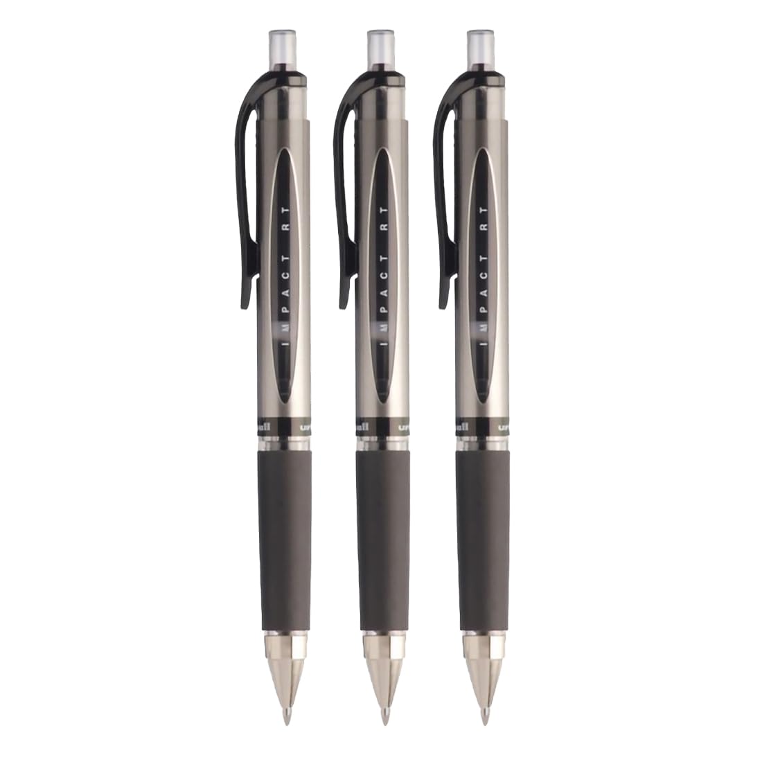 

Uni-ball Gel Impact RT UMN-152S 1.0mm Retractable Rollerball Pen Black Ink Pack of 3 for Office Home & School