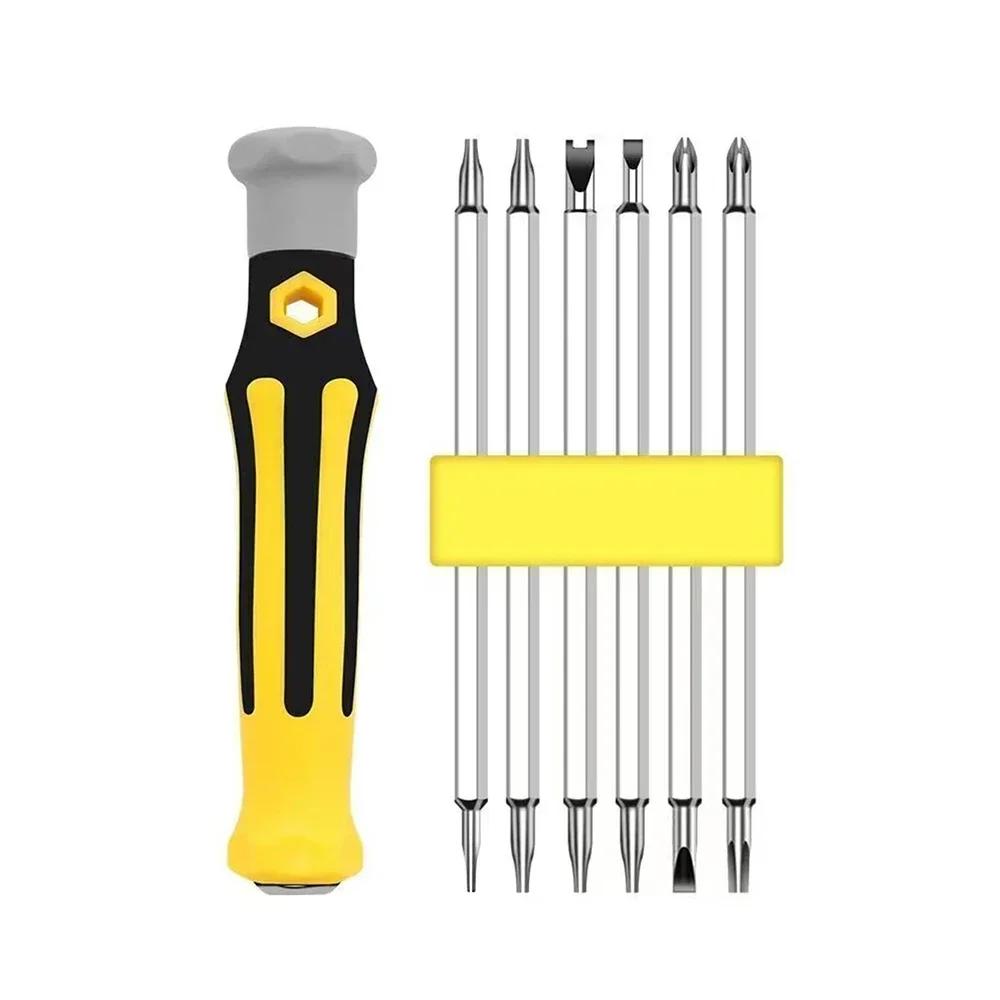 

Набор отверток 12 в 1 Магнитные биты Крестовая Плоская форма Головка отвертки Многофункциональный Прецизионный Ручной Инструмент для Обслуживания Дом