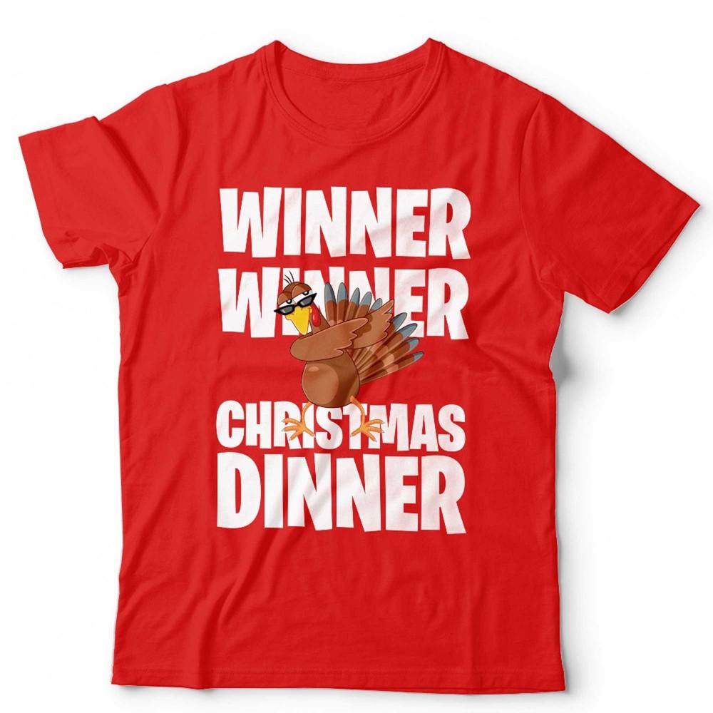 Winner Winner Turkey Dinner T Shirt Unisex & Kids Funny Christmas Xmas Festive Unisex T-Shirt L