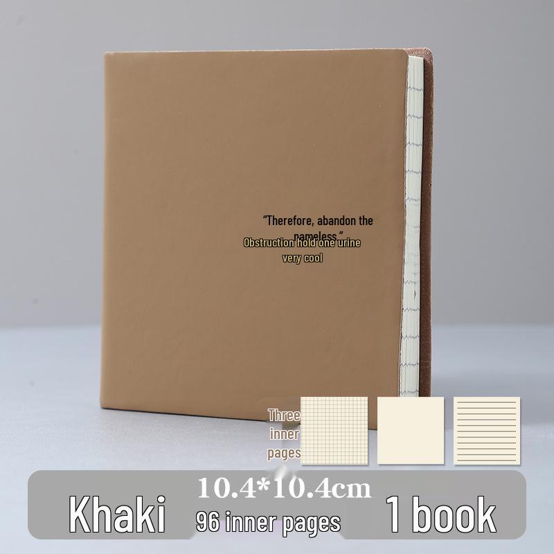 Stylish Cartoon Stamp Mini Notebook: Cute, High-Value, Simple Square Pocket Journal