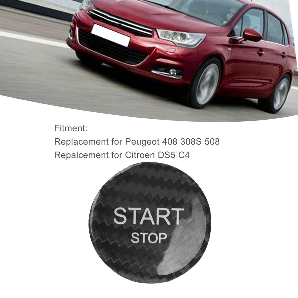 Engine Start Stop Button   Cover Carbon   Ignition Starter   Sticker Replacement for   408 308S 508