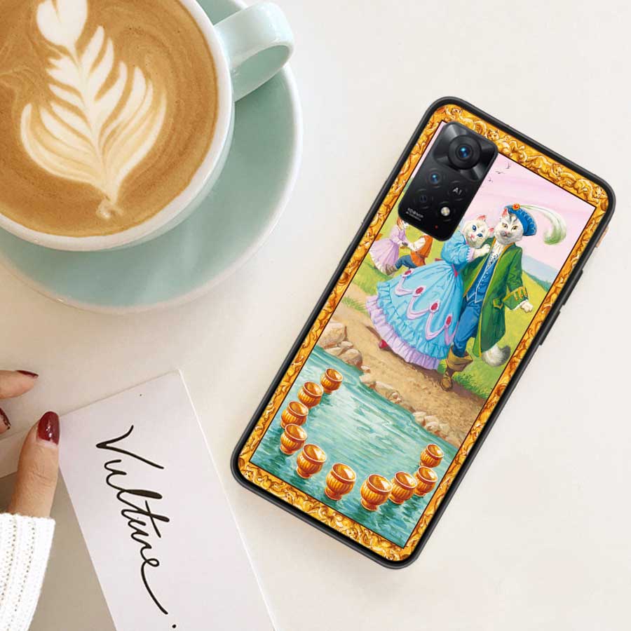 

Чехол для телефона с котом Таро для Xiaomi Redmi Note 12 Plus 12S 11 11T Pro 5G 11E 11S 4G 10 10S 9 9S 9T 8 8T 7 6 5 Redmi Note 11(11T)5G