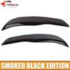 2PC Smoked Black Lens Rear Bumper Tail Fog Light Cover for Jeep Cherokee 2014-17