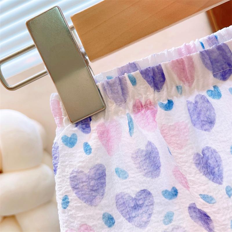 Baby Mädchen Sling Top und Shorts Zweiteiler Sommer Bedrucktes Kinderbekleidungsset