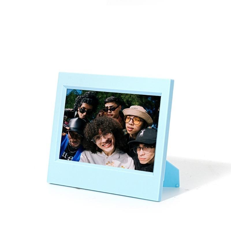 652F Multipurpose Miniature Picture Frame 5Inch Resin Photo Holder with Folding Stand For Desktop Shelf Display Decoration