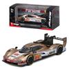Bburago Porsche 2023 Porsche 963 Hertz Jota Gold Race Sports Car Diecast Model Car Finished Product 1/43 #12 / 18-38317
