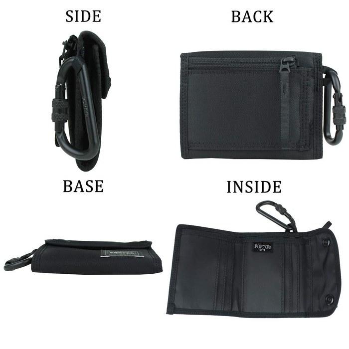 [Porter] Compart Wallet Tri-fold 538-16171 Black