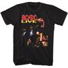 AC/DC Live Přetisk Vintage Styl Rockový Koncert Kapela Grafické Tričko Unisex Tričko