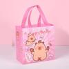 Cartoon Handheld Bags with Handle Nonwoven Fabric Bags 9x9x4Inch For Kids Birthday Wedding Bridal Showers Craft Wrapping