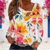 Plus Size Female Long Sleeve Shirt With Chest Hollow Decoration