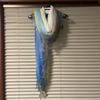 Used Italian stole, large stole, shawl, gradient dyeing, uneven dyeing, multicolor, made in Italy