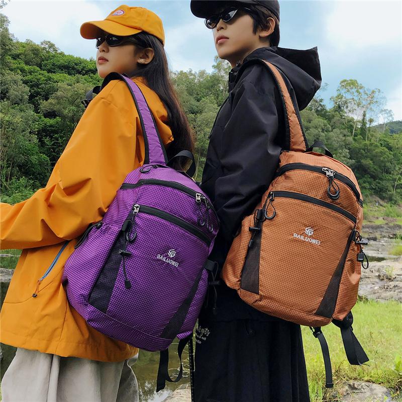 Lightweight Ripstop Outdoor Backpack Multi Pocket Adjustable Strap Casual Daypack for Hiking Travel and Daily Commute