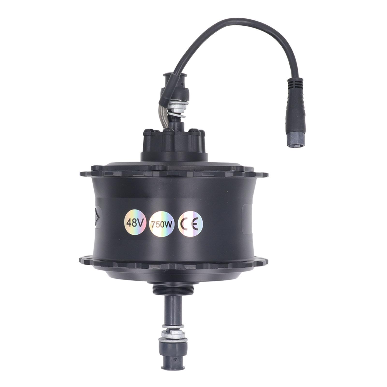 Elektrische Borstelloze Naafmotor, 750W Krachtige IP65 Waterdichte Aluminiumlegering Achternaafmotor voor Modificatie Accessoires, Bergbeklimmen