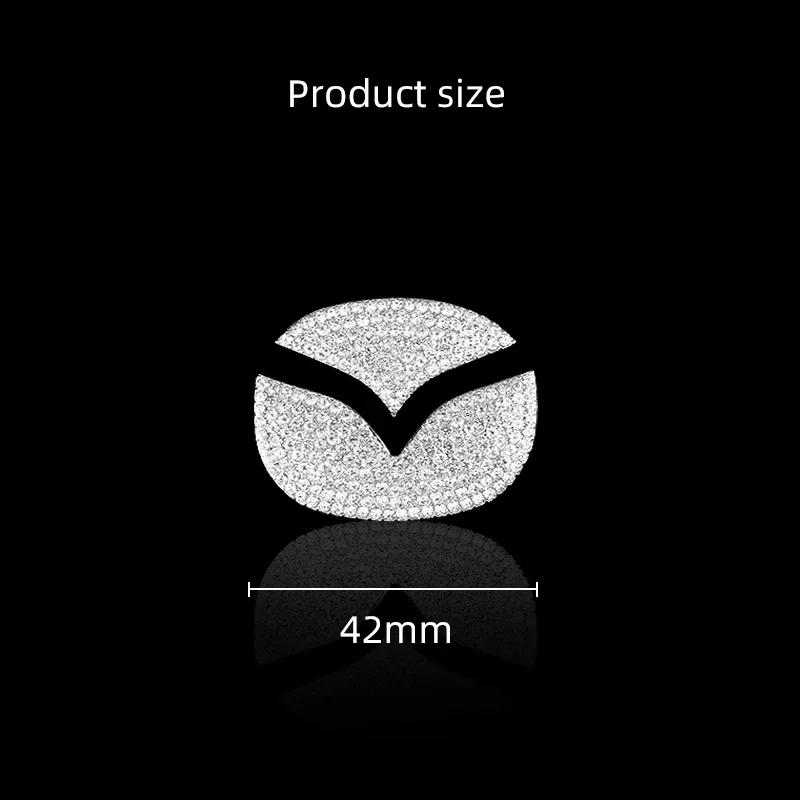 For Mazda Car Steering Wheel Diamond Emblem Sticker for Mazda 3 6 2 CX-3 CX-4 CX5 CX9 CX3 CX4 CX-5 CX-9 2015-2020 Interior Acces