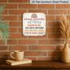2D Flach - 1 Stück Vintage Aluminium Metallschild, Dekorative Wandtafel für den Außenbereich, Retro Blechschild Stil, "Vergiss nie, dass du wichtig bist und hierher gehörst"