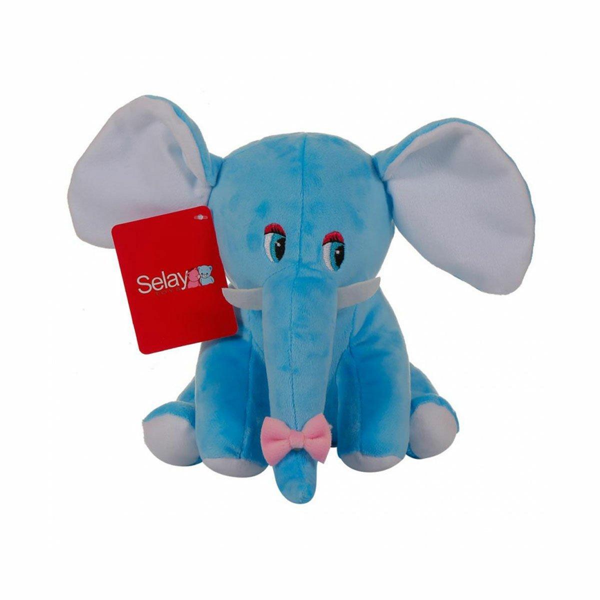 

1286M Elephant Sitting 20x17 cm Blue