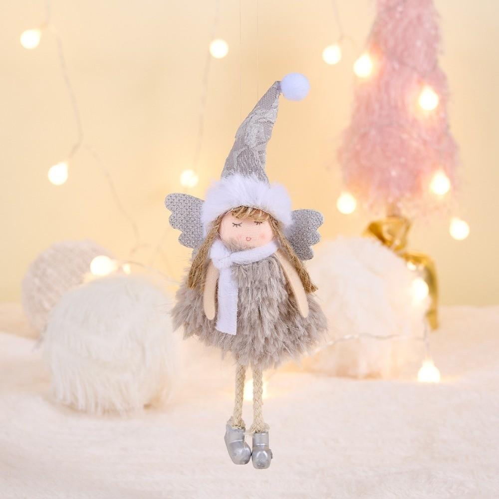 Pink Color Christmas Decoration European Style Figurine Design Angel Pendant Pendant Style Ornament Shape Girl Pendant